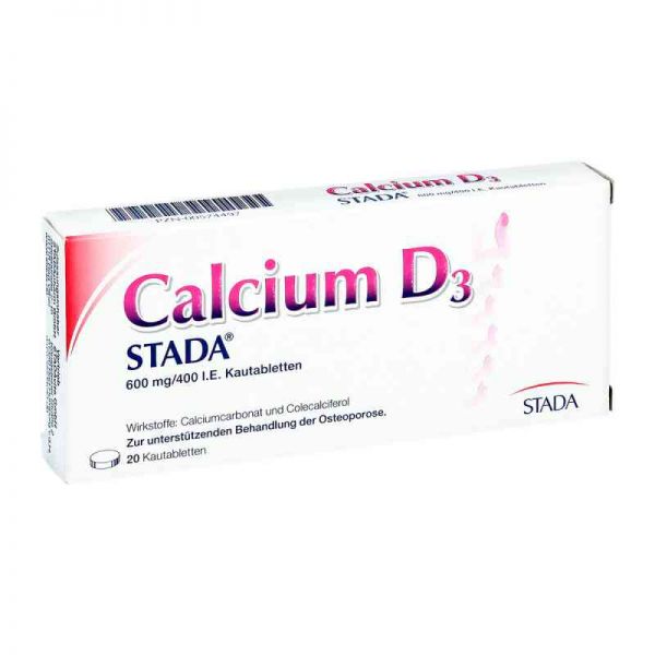 Calcium D3 STADA 600mg/400 I.E. (20 stk)