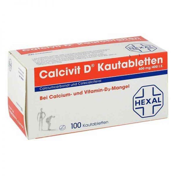 Calcivit D 600mg/400 I.E. (100 stk)