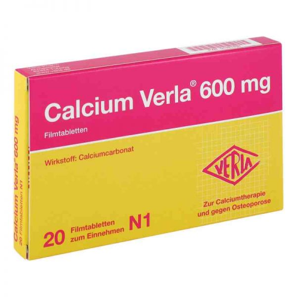 Calcium Verla 600mg (20 stk)