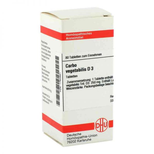 Carbo Vegetabilis D 3 Tabletten (80 stk)