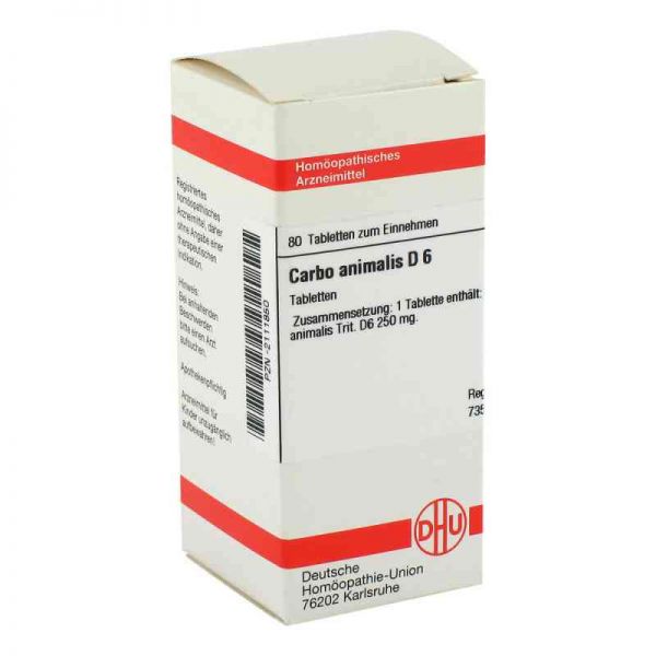 Carbo Animalis D 6 Tabletten (80 stk)