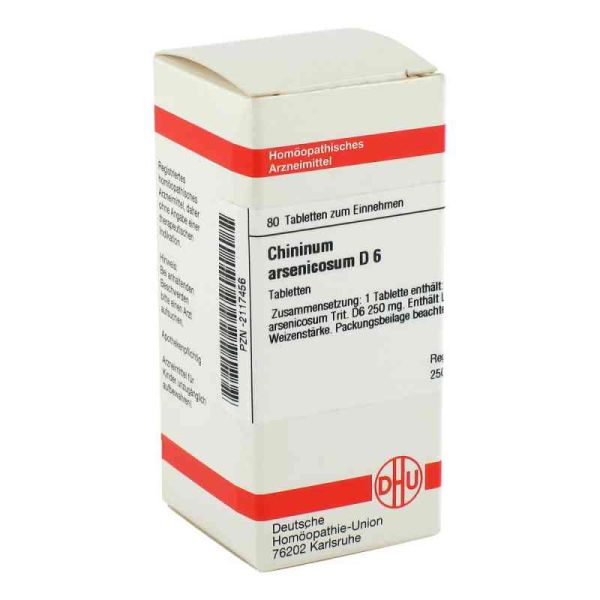 Chininum Arsenicosum D 6 Tabletten (80 stk)