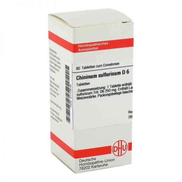 Chininum Sulfuricum D 6 Tabletten (80 stk)