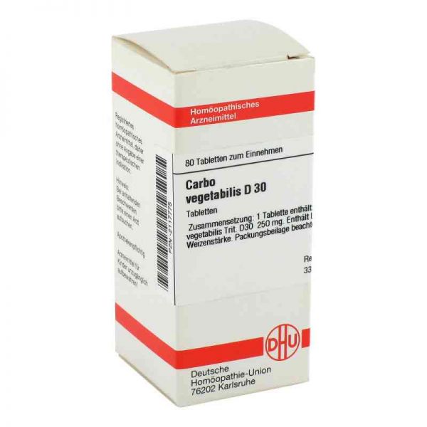 Carbo Vegetabilis D 30 Tabletten (80 stk)