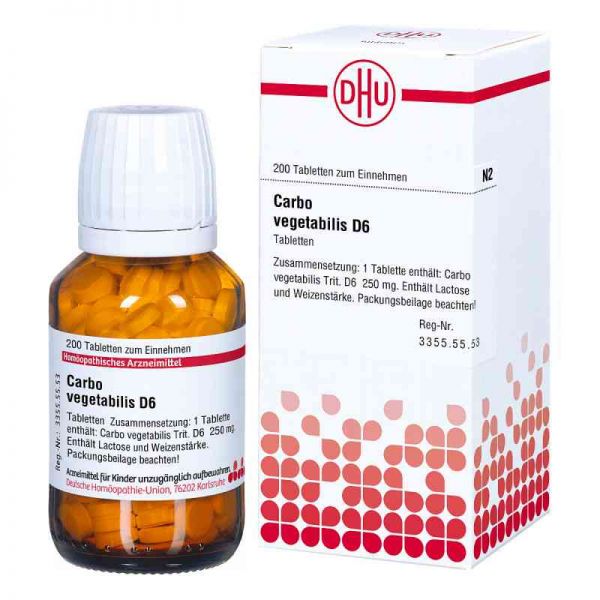 Carbo Vegetabilis D 6 Tabletten (200 stk)