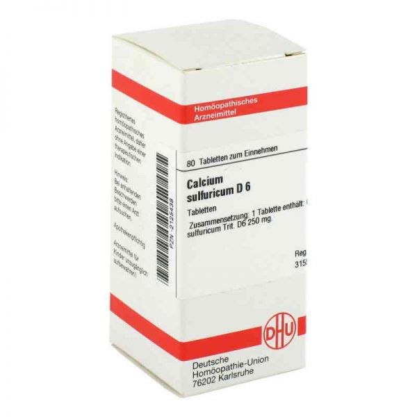 Calcium Sulfuricum D 6 Tabletten (80 stk)