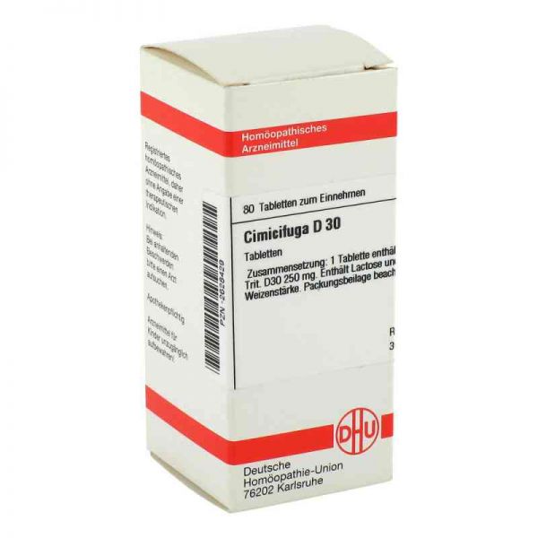 Cimicifuga D 30 Tabletten (80 stk)