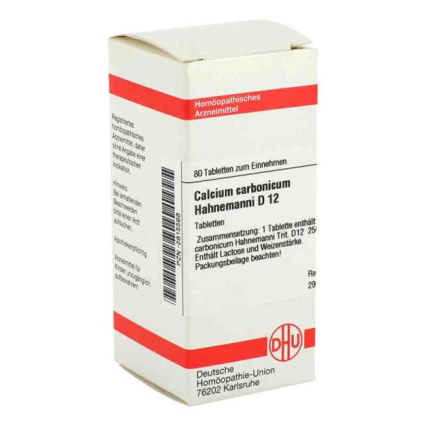 Calcium Carbonicum D 12 Tabletten Hahnemanni (80 stk)