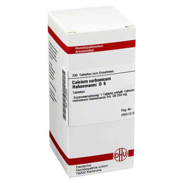 Calcium Carbonicum D 6 Tabletten Hahnemanni (200 stk)