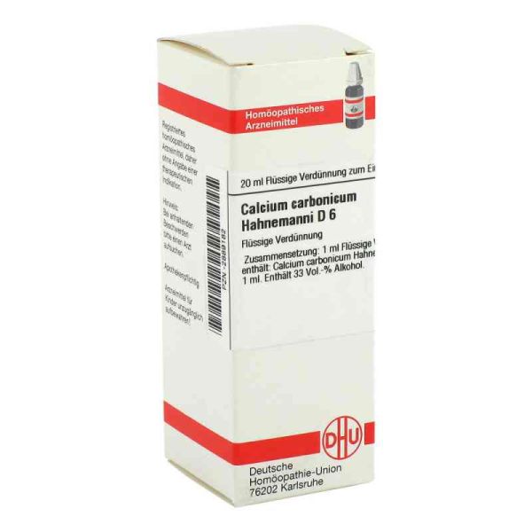 Calcium Carbonicum D 6 Dilution Hahnemanni (20 ml)