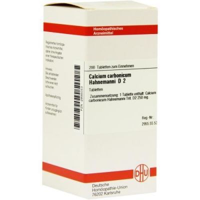 Calcium Carbonicum D 2 Tabletten Hahnemanni (200 stk)