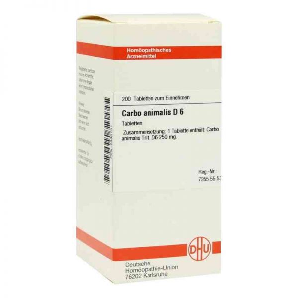 Carbo Animalis D 6 Tabletten (200 stk)