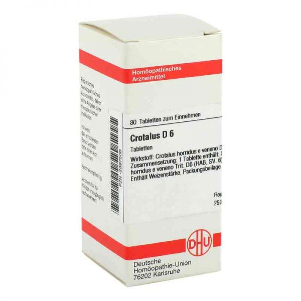 Crotalus D 6 Tabletten (80 stk)