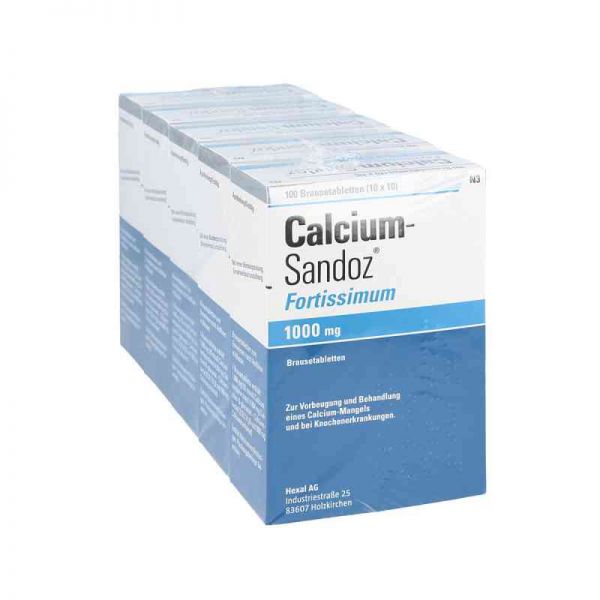 Calcium-Sandoz fortissimum 1000mg (5X20 stk)