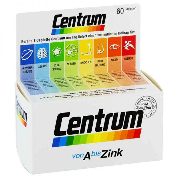 Centrum A-zink+floraglo Lutein Caplette (60 stk)