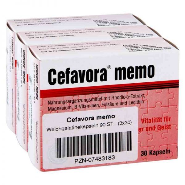 Cefavora memo Weichgelatinekapseln (90 stk)