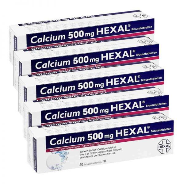 Calcium 500 Hexal Brausetabletten (100 stk)