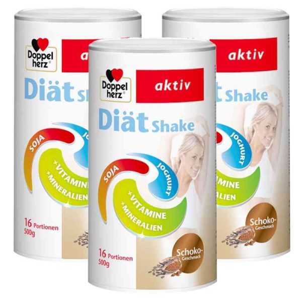 Doppelherz Diätshake Schoko 3er Paket (3 x 500 g)