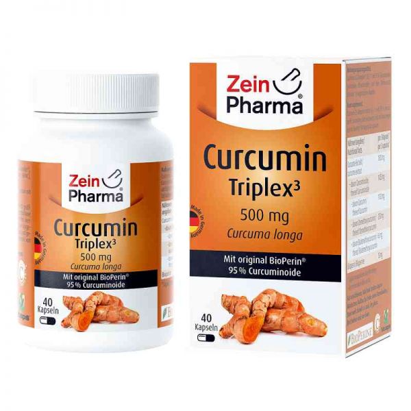 Curcumin-triplex3 500 mg/Kap.95% Curcumin+bioperin (40 stk)