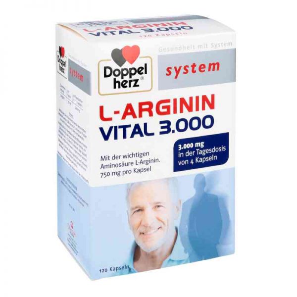 Doppelherz L-arginin Vital 3000 system Kapseln (120 stk)