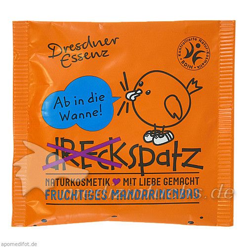 DE Dreckspatz Fruchtiges Mandarinenbad orange, 50 G