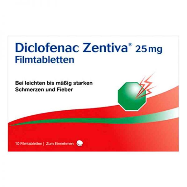 Diclofenac Zentiva 25mg (10 stk)