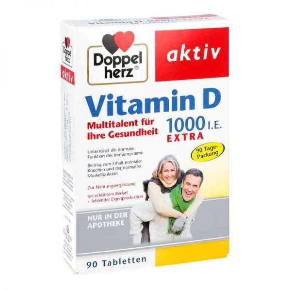 Doppelherz Vitamin D 1.000 I.e. Extra Tabletten (90 stk)