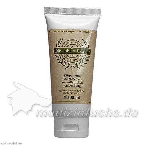 Olivenblatt-Extrakt Creme (Tube), 100 ML