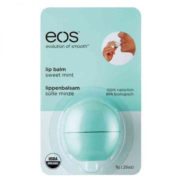 Eos Sweet Mint Organic Lip Balm Blister (1 stk)