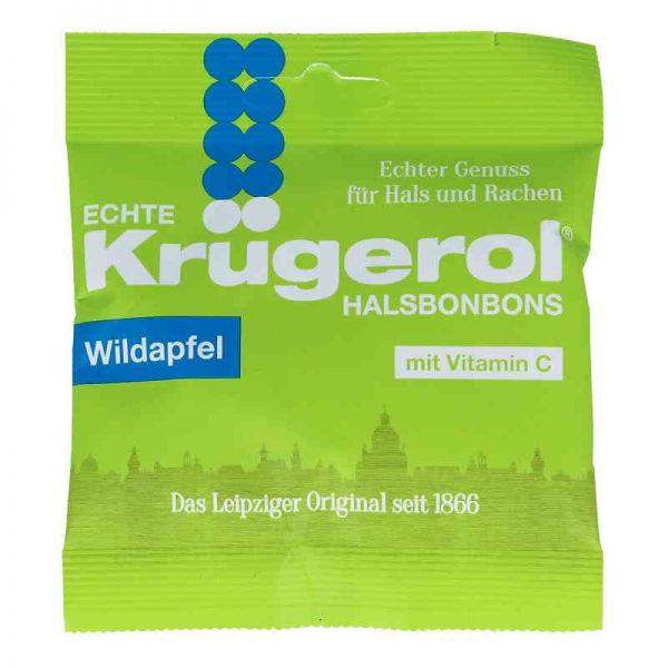 Krügerol Halsbonbons Wildapfel mit Zucker (50 g)