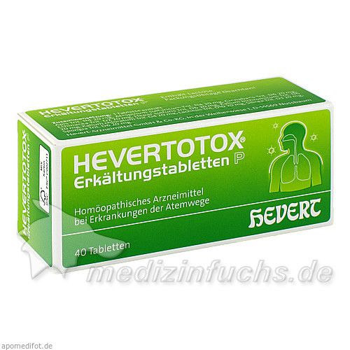 Hevertotox Erkältungstabletten P, 40 ST