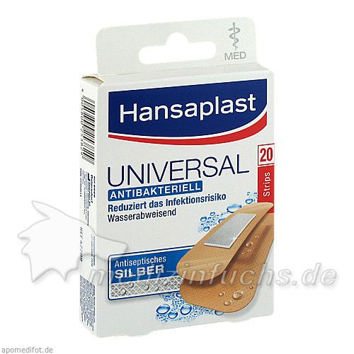 Hansaplast med Universal 20 Strips, 20 ST