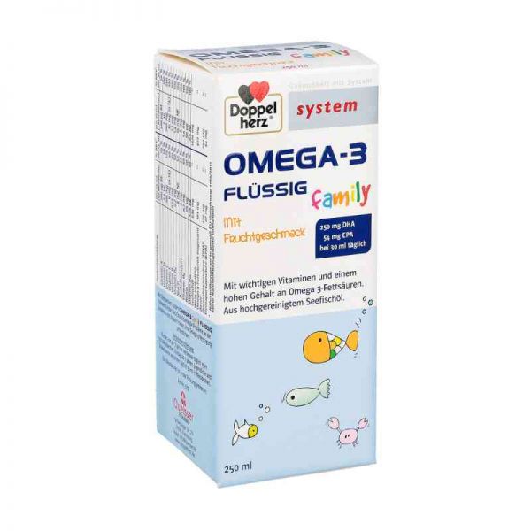 Doppelherz Omega-3 family flüssig system (250 ml)