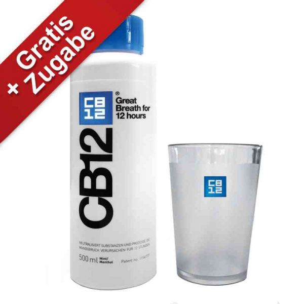 Cb12 Mund Spüllösung+zahnputzbecher gratis (250 ml)