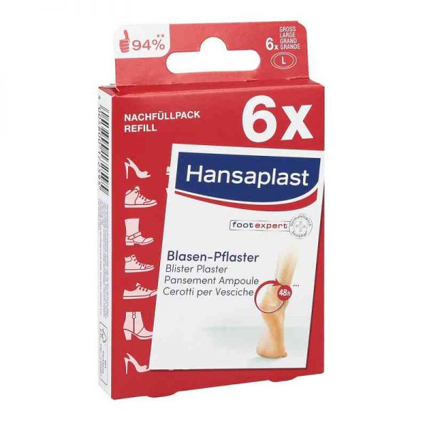 Hansaplast Blasenpflaster gross Nachfüllpack (6 stk)