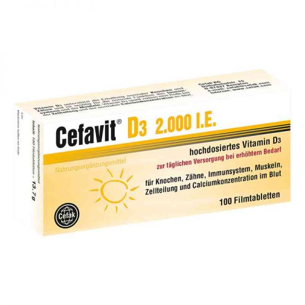 Cefavit D3 2.000 I.e. Filmtabletten (100 stk)