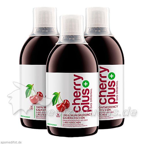 CHERRYPlus Das Original Montmorency Sauerk.-KONZ, 3X500 ML