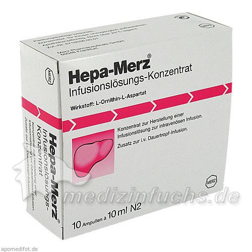 HEPA MERZ INFUSIONSKONZ, 10X10 ML