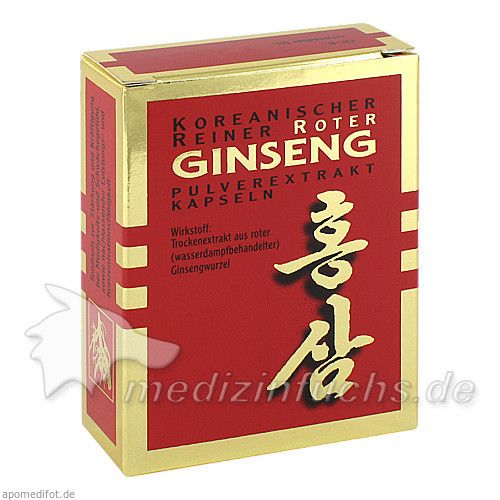 Roter Ginseng Extraktpulver 500mg, 30 ST