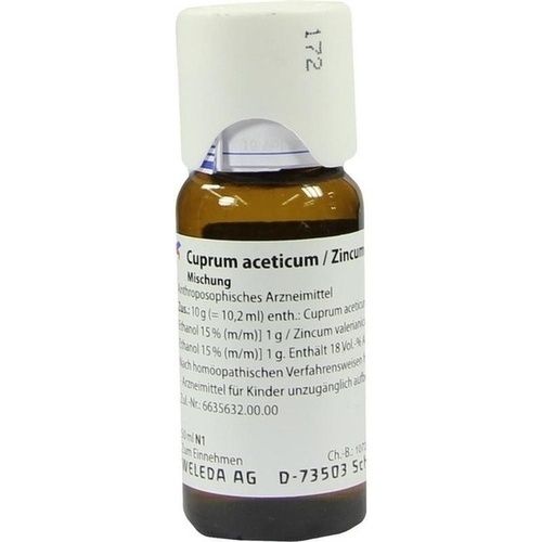 Cuprum aceticum/Zincum valerianicum, 50 ML