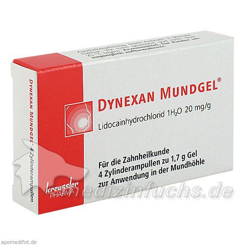 Dynexan Mundgel Zylinderampullen, 4X1.7 G