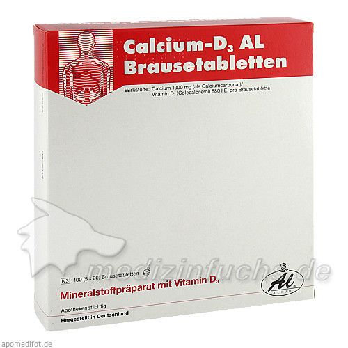 Calcium-D3 AL Brausetabletten, 100 ST