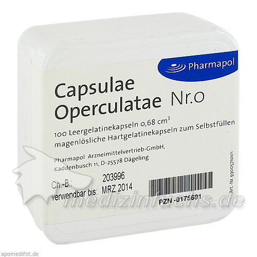 CAPSULAE Operculatae Kapseln Nr.0 0,68, 100 ST