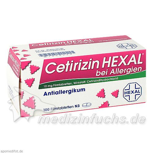 Cetirizin Hexal bei Allergien, 100 ST