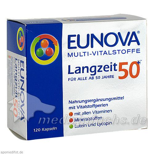 EUNOVA Multi Vitalstoffe Langzeit 50+ Kapseln, 120 ST