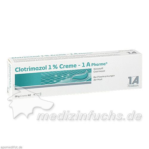 Clotrimazol 1% Creme - 1 A Pharma, 50 G