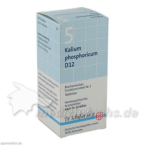 BIOCHEMIE DHU 5 KALIUM PHOSPHORICUM D12, 200 ST