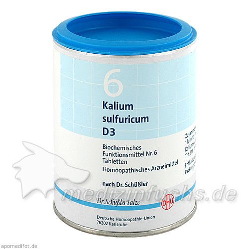 BIOCHEMIE DHU 6 KALIUM SULFURICUM D 3, 1000 ST