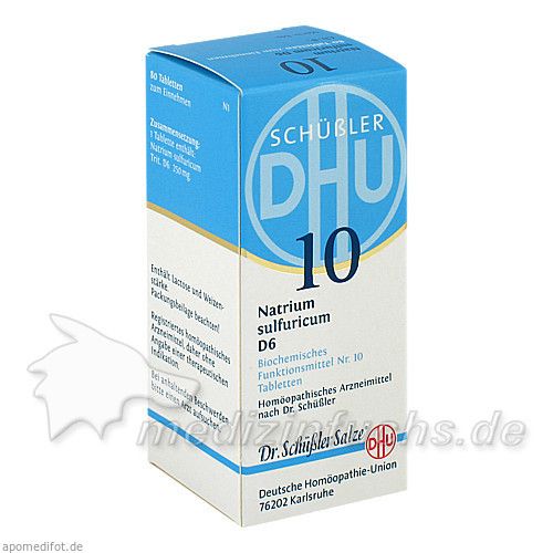 BIOCHEMIE DHU 10 NATRIUM SULFURICUM D 6, 80 ST