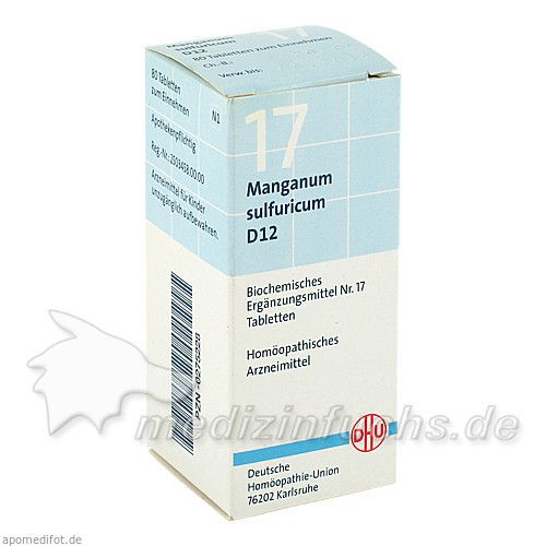 BIOCHEMIE DHU 17 MANGANUM SULFURICUM D12, 80 ST